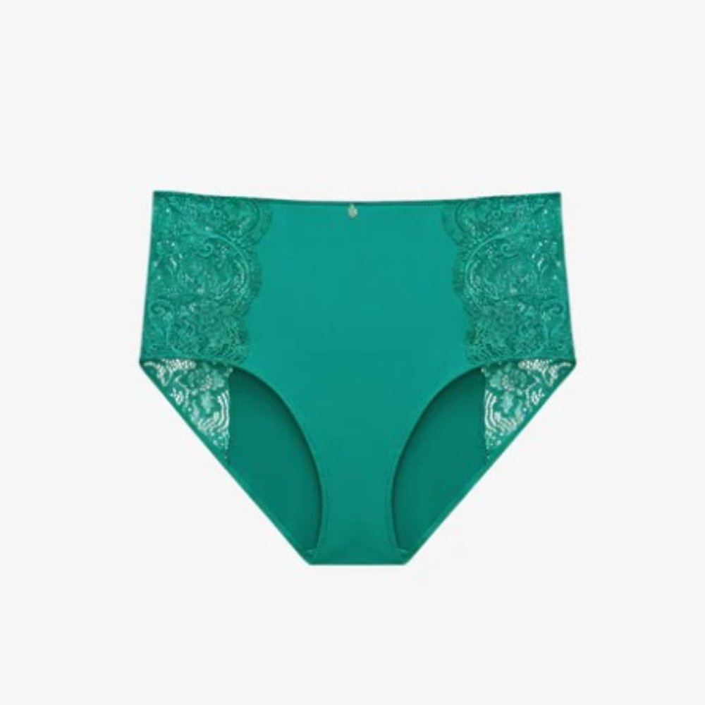 NWT ThirdLove Lace High Brief in Juniper
